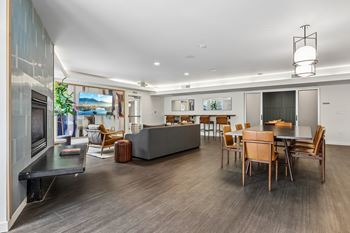 Cafe lounge with kitchen